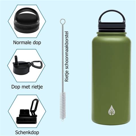 rvs drinkfles 1 liter